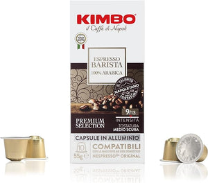 NEW Kimbo Barista Arabica Alu Capsules - Nespresso® Compatible Aluminum (10pcs)