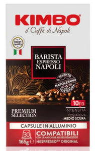 NEW Kimbo Barista Napoli Alu Capsules - Nespresso® Compatible Aluminum (30pcs)
