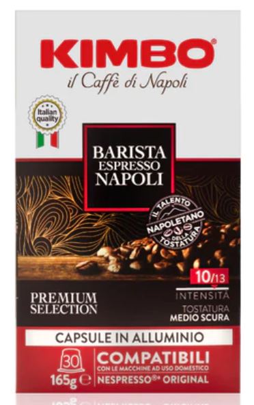 NEW Kimbo Barista Napoli Alu Capsules - Nespresso® Compatible Aluminum (30pcs)