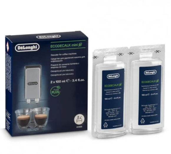 De'Longhi - EcoDecalk Eco-Friendly Universal Descaling Solution for Coffee & Espresso Machines 2x100ml