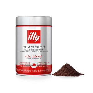 Illy - Ground Espresso Classico Coffee - Medium Roast 250g (Ground Coffee)