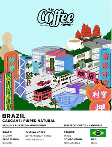 Mr.Coffee - Brazil Cascavel Pulped Natural  200gr (Whole Beans)