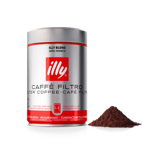 Illy - Ground Espresso Classico Coffee Filter - Medium Roast 250g (Ground Coffee)