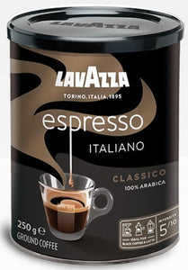 Lavazza Espresso Italiano Classico 250g Tin (Ground Coffee)